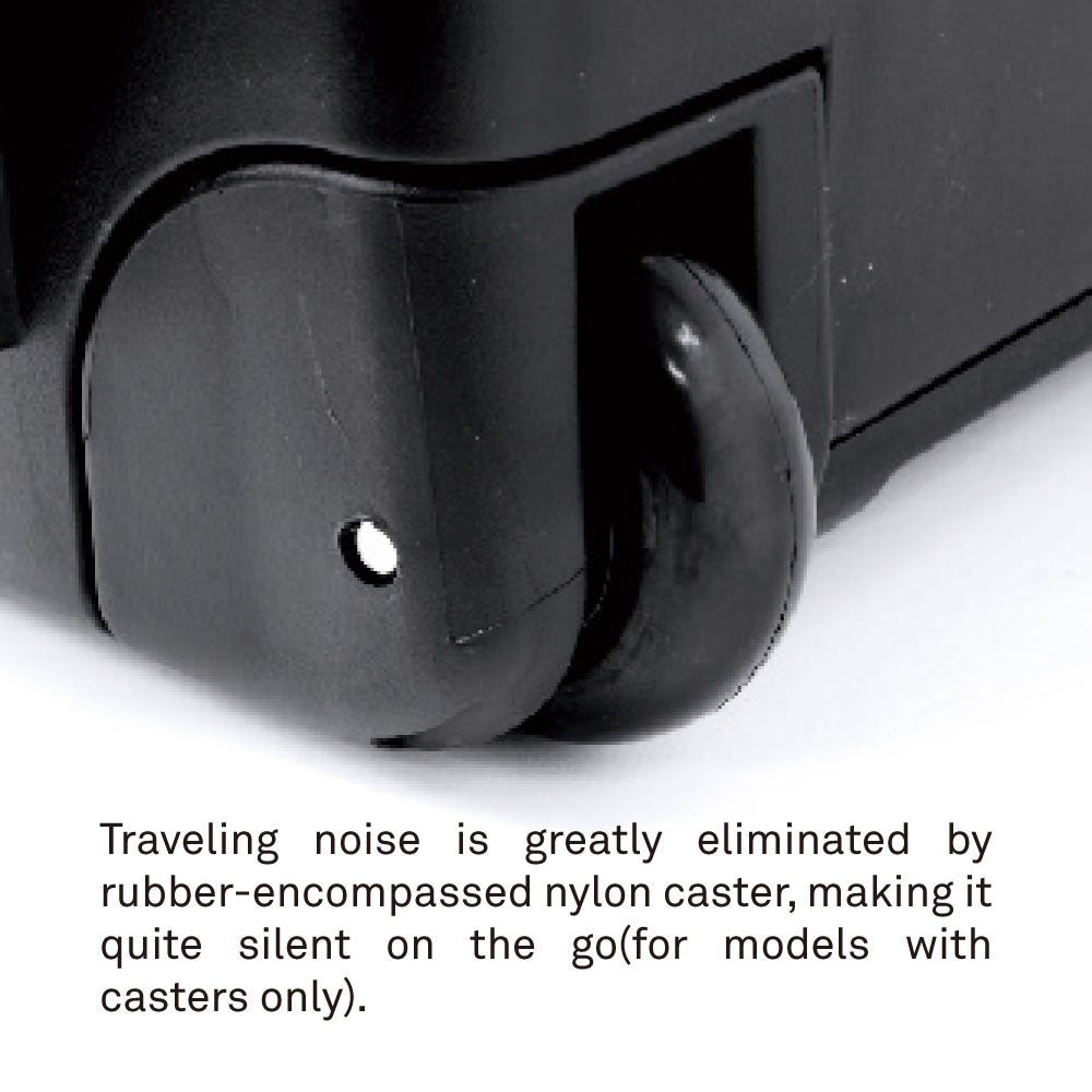 CX1807 - CROXS Case quiet rubber wheel caster detail