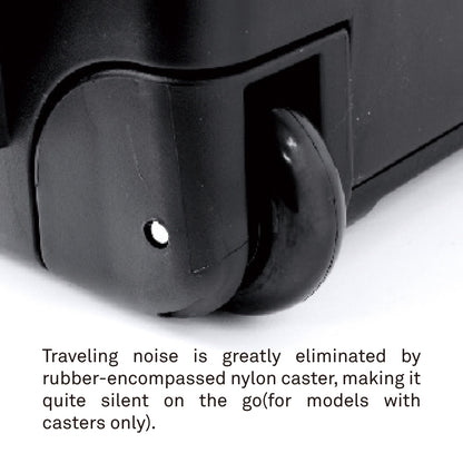 CX3815 - CROXS Case quiet rubber wheel caster detail