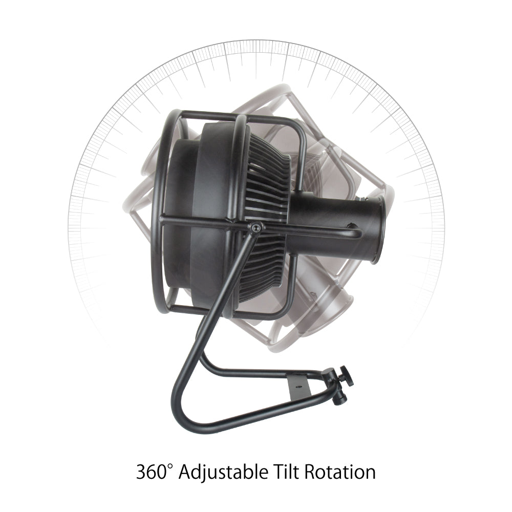 DF-502-EU - Digi-Fan II tilt rotation view