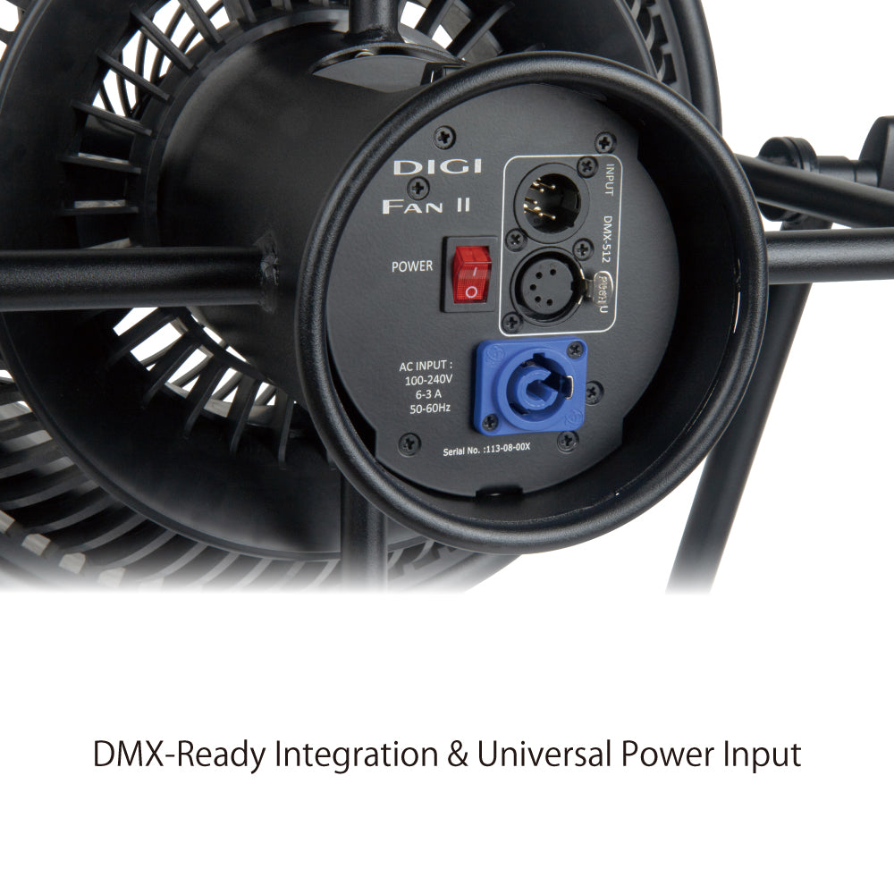 DF-502-US - Digi-Fan II DMX and power input panel