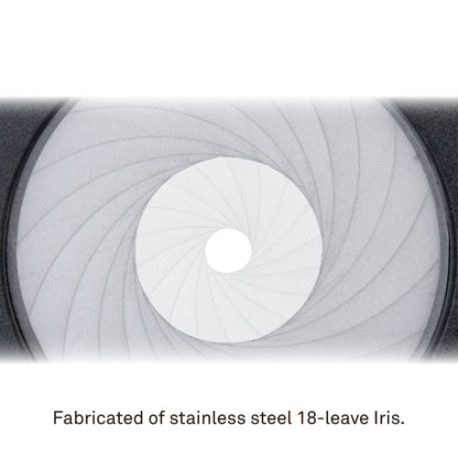 DMX-IRIS - DMX-Controlled 18-Leaf Iris 18-leaf iris blade detail