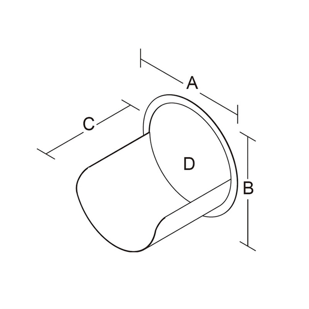 EAP-H3 - Round Frame Half Top Hat dimension drawing