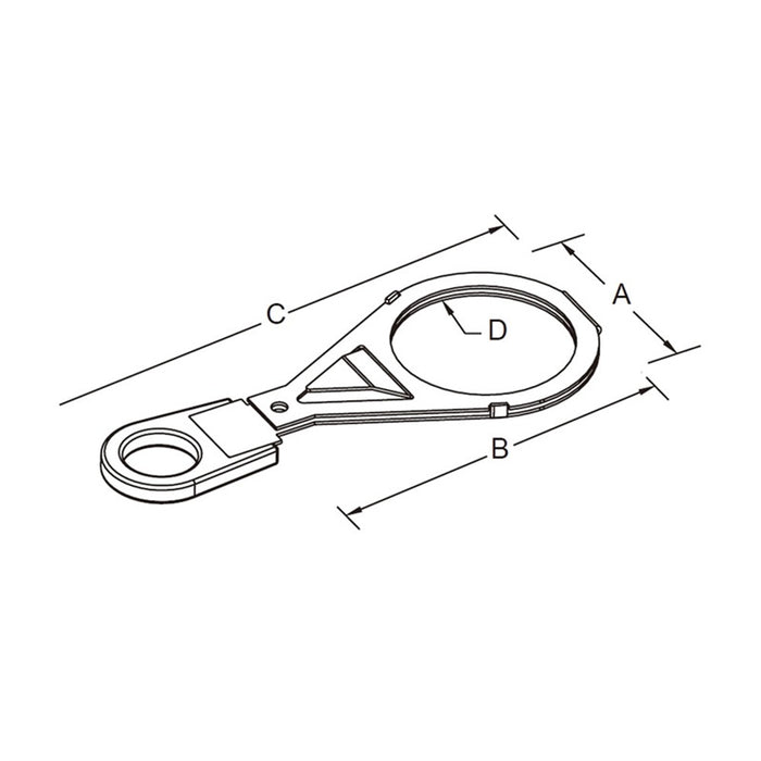 86 mm OD Glass Gobo Slot Pattern Holder for S4 (ETF-GHS)