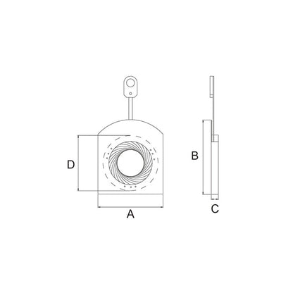 ETI-FJ18 - 18-Leaf Iris dimension drawing