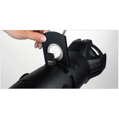 ETI-S24 - 24-Leaf Iris iris installed on fixture