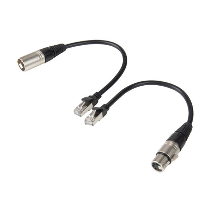 EXE-RJ2X5M-05 - RJ45 to 5-Pin XLR Adapter Cable adapter cable connector views