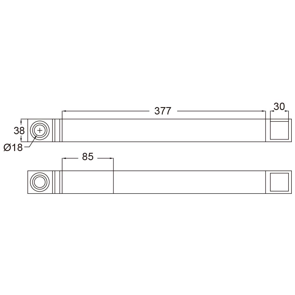 EZ440CH-B - Cable Holder dimension diagram