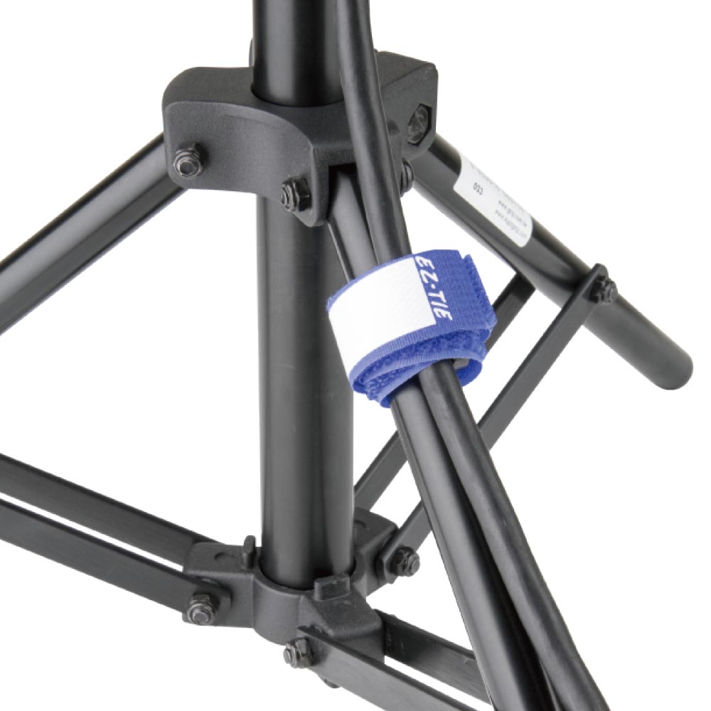 EZ560-W - EZ-TIE Large, White attached to a stand leg