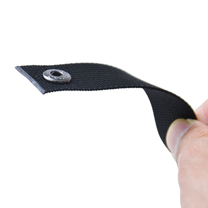 GC-2525BK - Glove Gripper, Black flexible strap end with snap