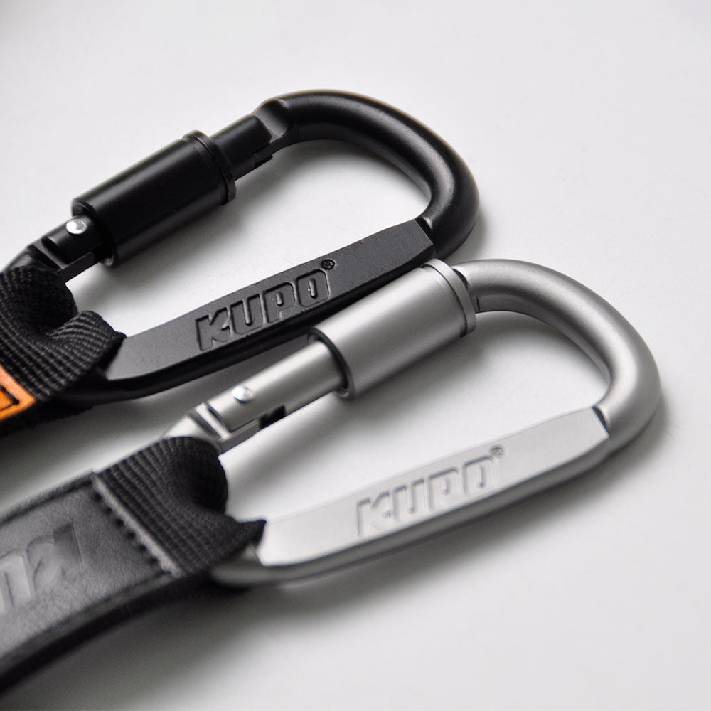 GT-2540BK - Gaffer Tape Holder Strap with Spring Hook, Black spring hook close-up