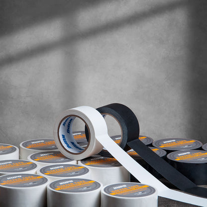 GTM-515B - Matte Gaffa Tape, Black and white tape lineup
