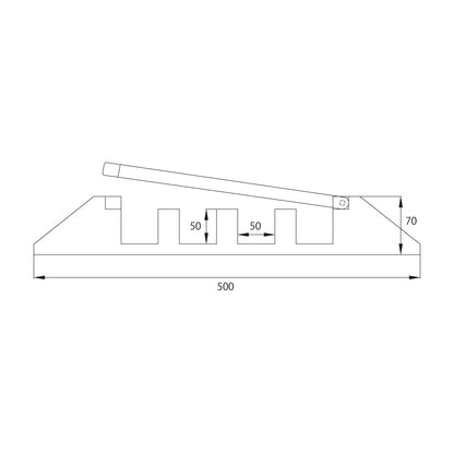 KCG-445 - Cable Crossover dimension diagram