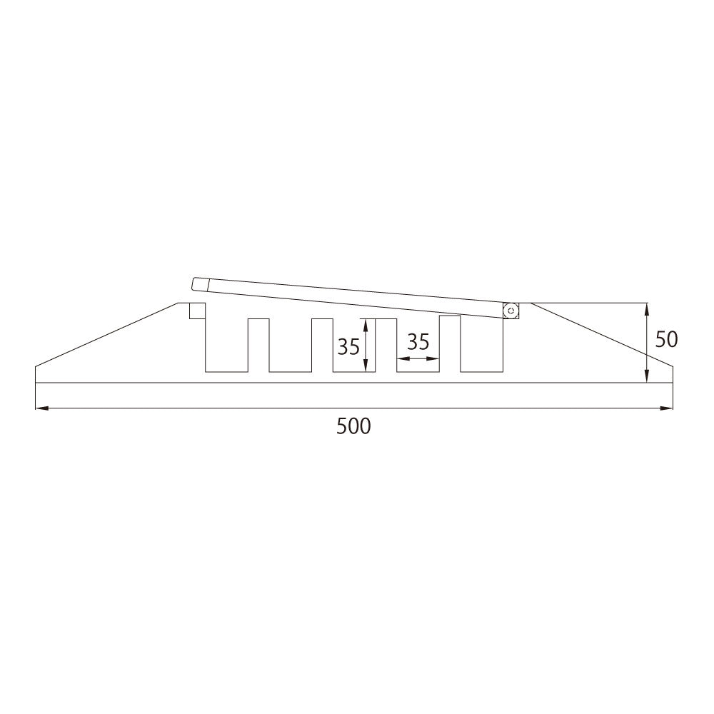 KCG-535 - Cable Crossover dimension diagram