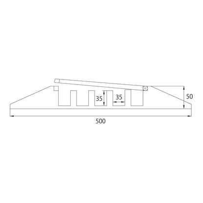 KCG-535 - Cable Crossover dimension diagram