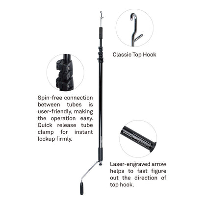 KCP-144 - Telescopic Operating Pole top hook and lockup details