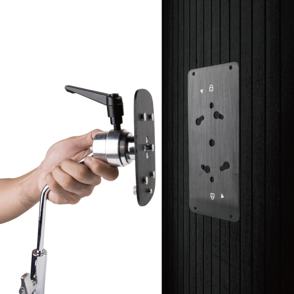 KCP-415 - Offset Plate with 16 mm Receiver wall plate installation