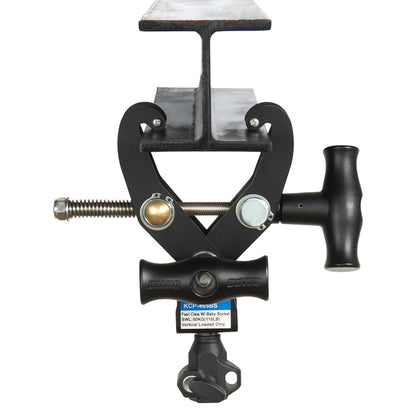 KCP-465BS - Fast Claw Clamp with Baby Socket I-beam front view