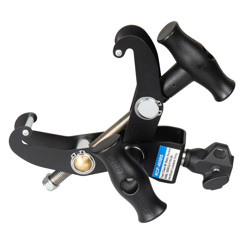 KCP-465BS - Fast Claw Clamp with Baby Socket angled view