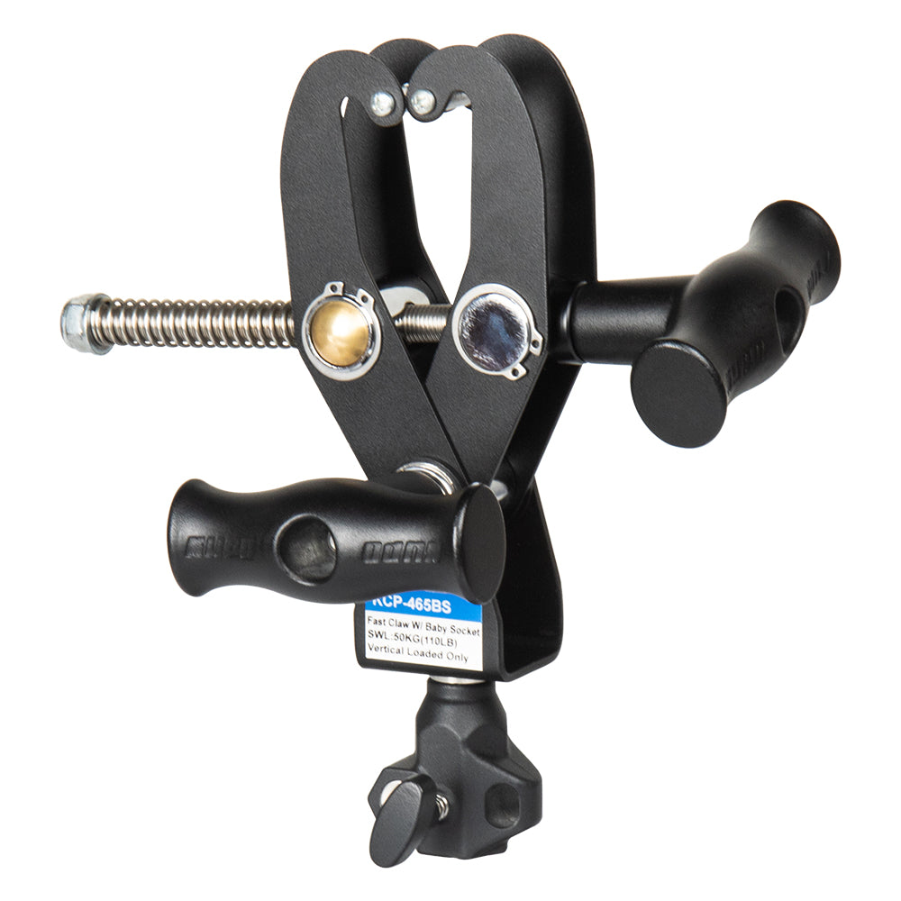 KCP-465BS - Fast Claw Clamp with Baby Socket top socket view