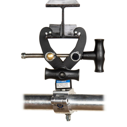 KCP-465CP - Fast Claw Clamp with 2 inch Coupler pipe and I-beam straight setup
