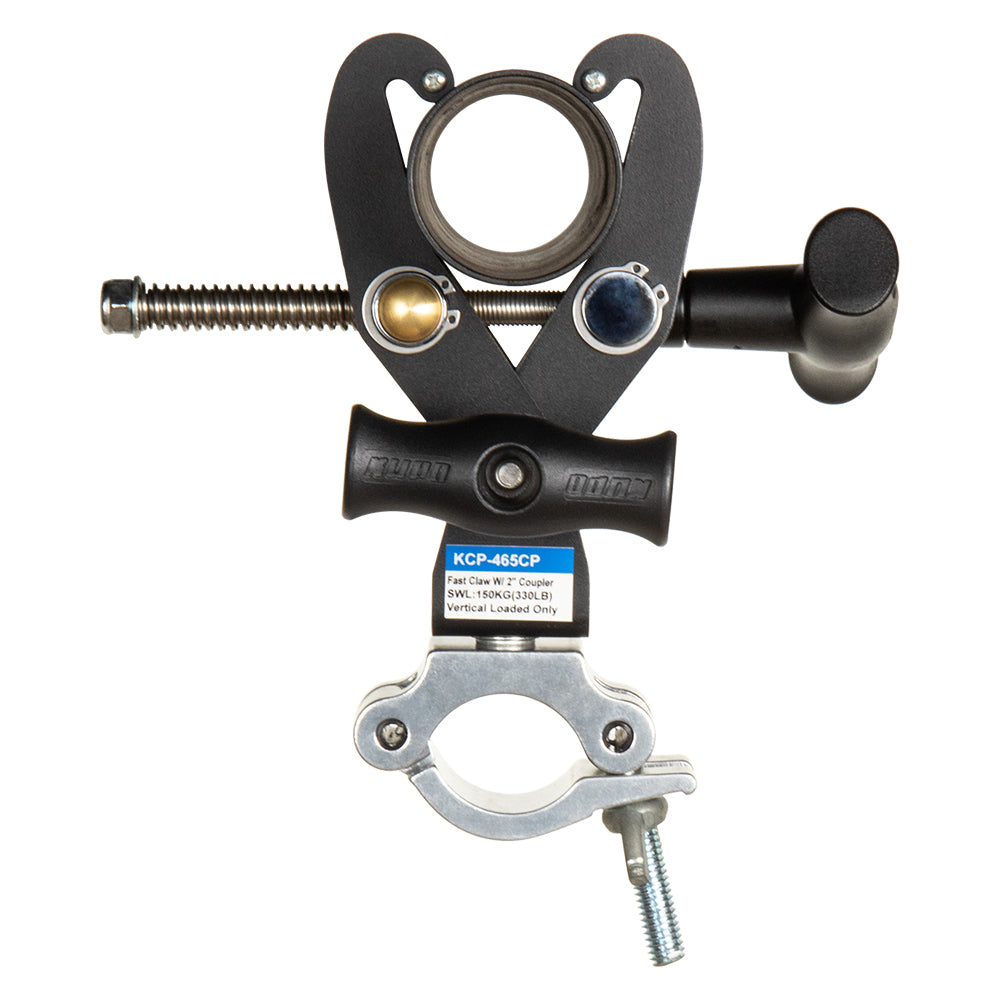 KCP-465CP - Fast Claw Clamp with 2 inch Coupler top coupler view