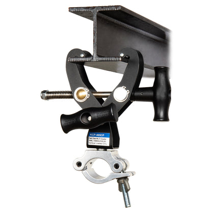 KCP-465CP - Fast Claw Clamp with 2 inch Coupler I-beam mounted view