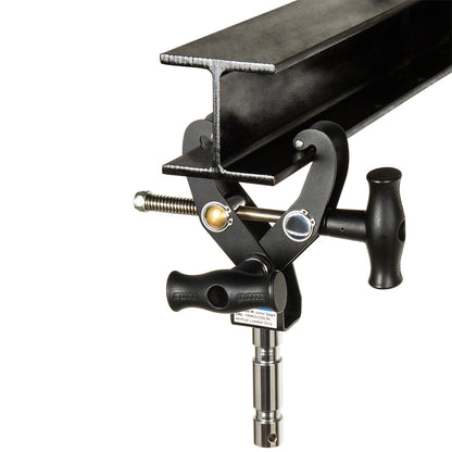KCP-465JS - Fast Claw Clamp with Junior Spigot I-beam mounted view