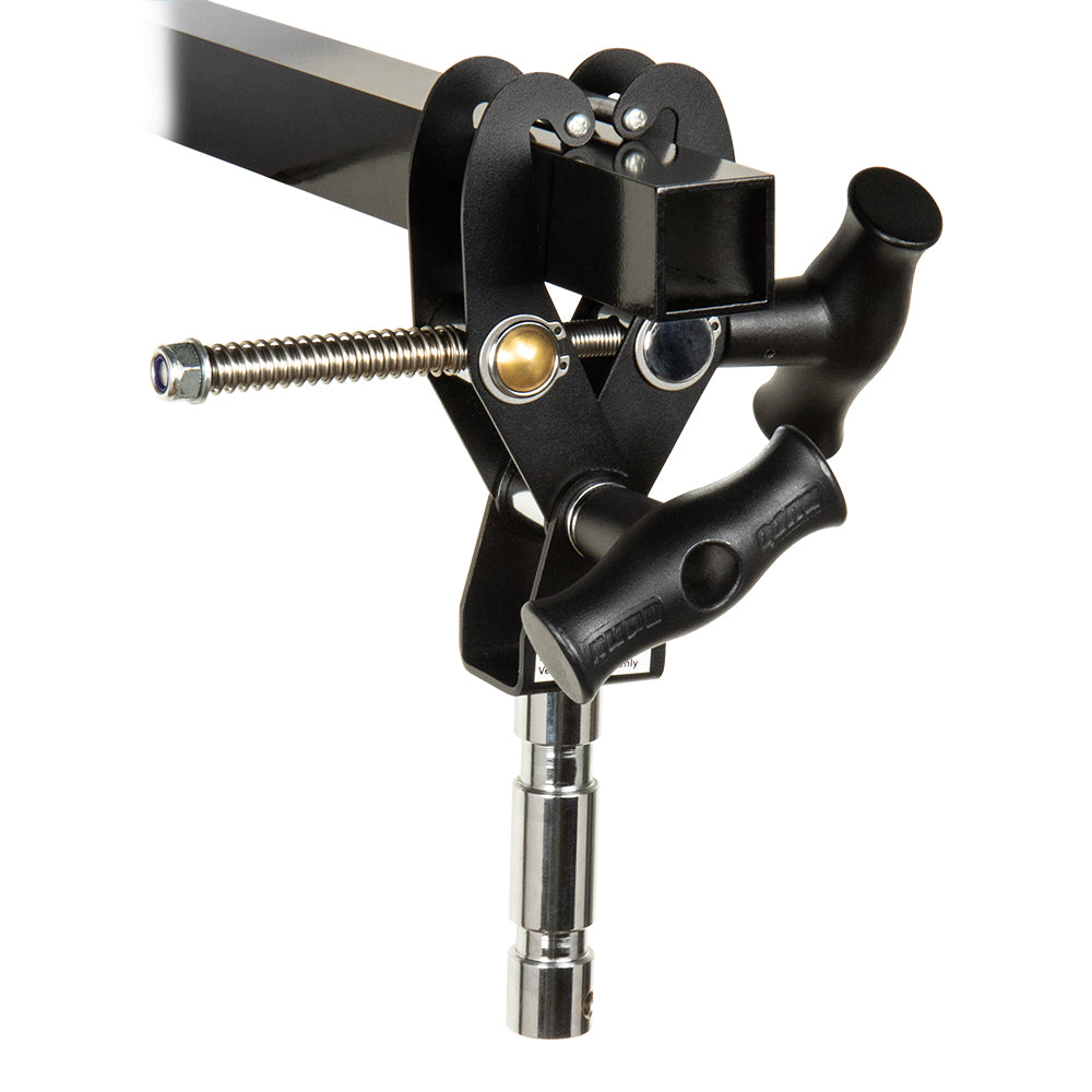 KCP-465JS - Fast Claw Clamp with Junior Spigot square tube side view
