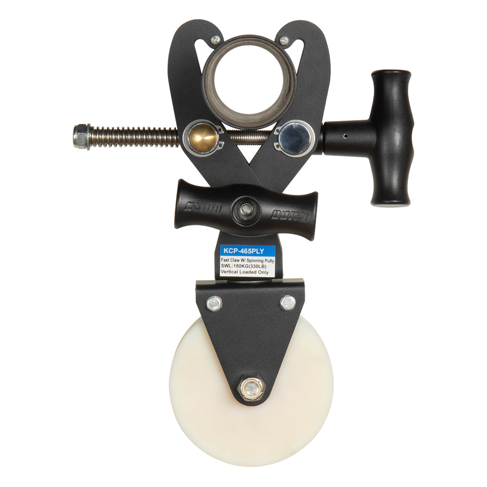 KCP-465PLY - Fast Claw Clamp with Spinning Pulley top receiver view
