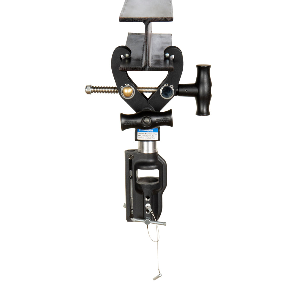 KCP-465UH - Fast Claw Clamp with Universal Head I-beam front view