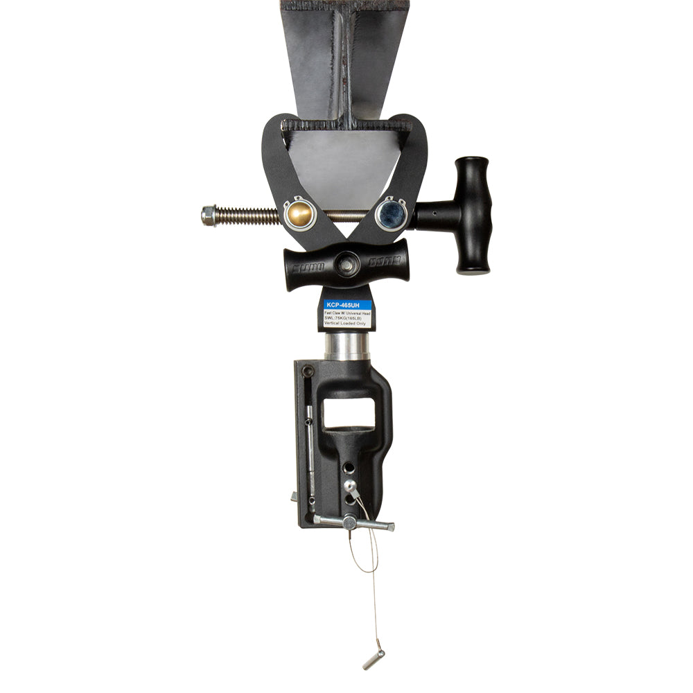 KCP-465UH - Fast Claw Clamp with Universal Head I-beam underside view