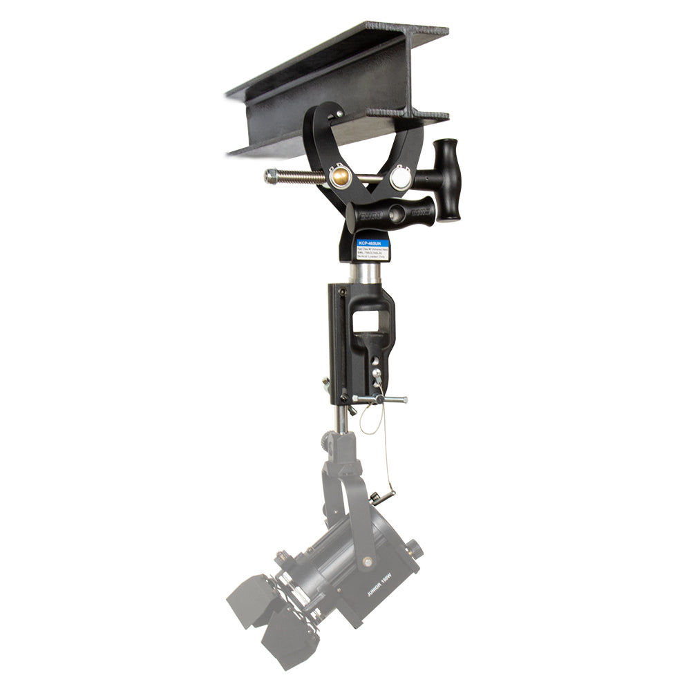 KCP-465UH - Fast Claw Clamp with Universal Head hanging fixture straight setup