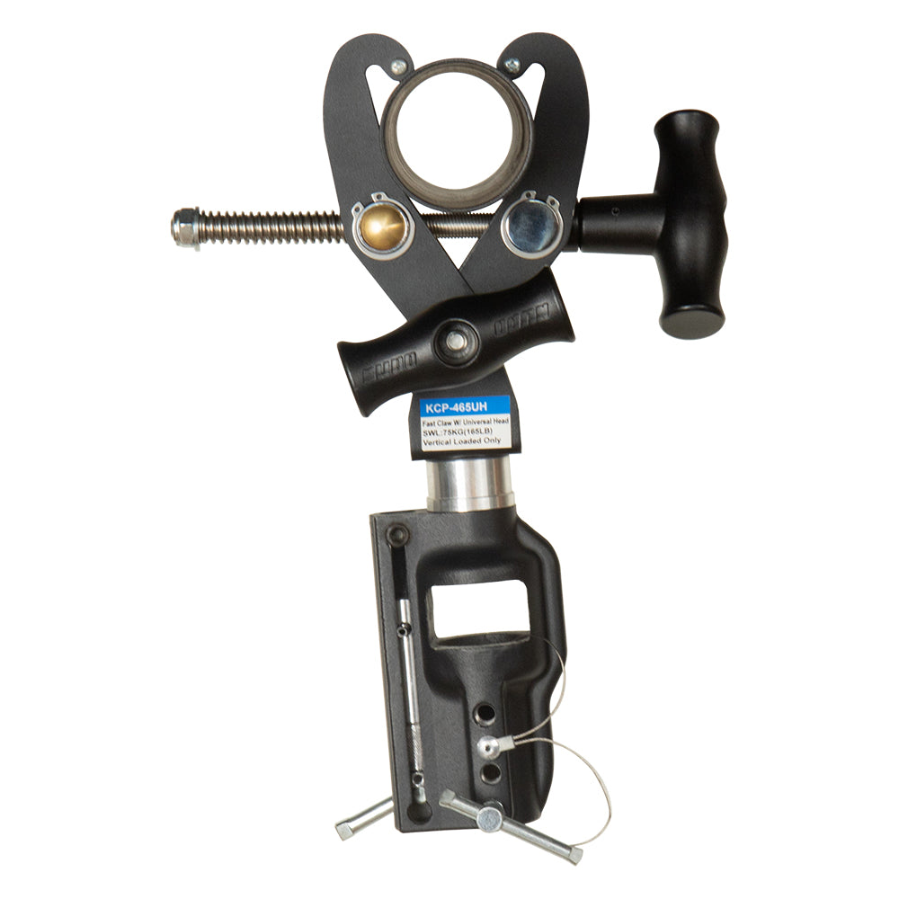 KCP-465UH - Fast Claw Clamp with Universal Head top receiver view