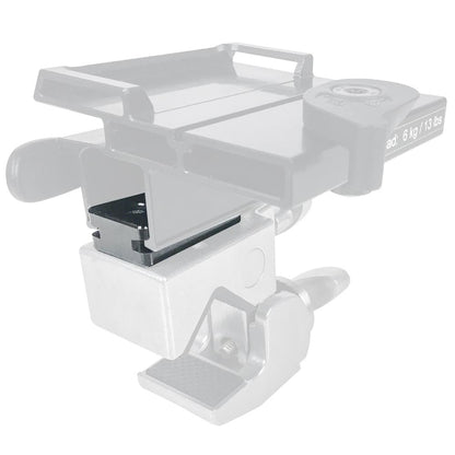 KCP-700-PRM - PSU Rail Mount Adapter installed on clamp