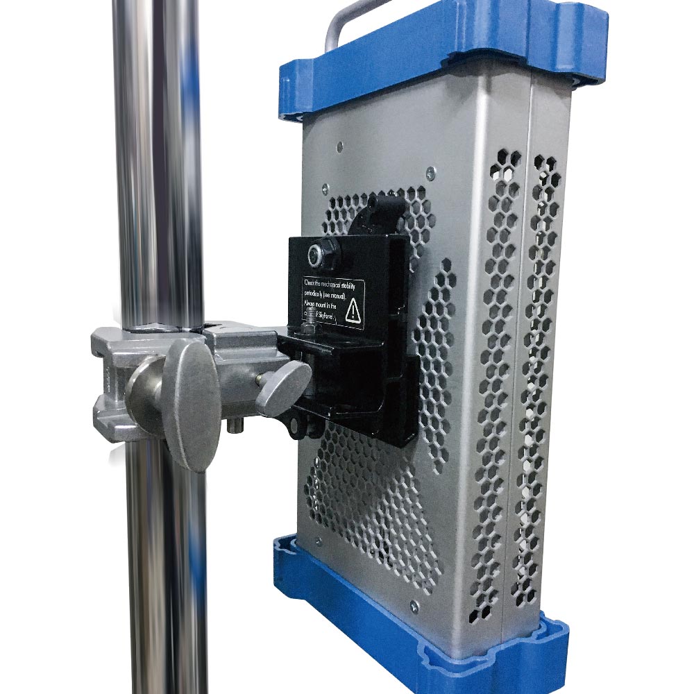 KCP-700-PRM - PSU Rail Mount Adapter supporting PSU on stand