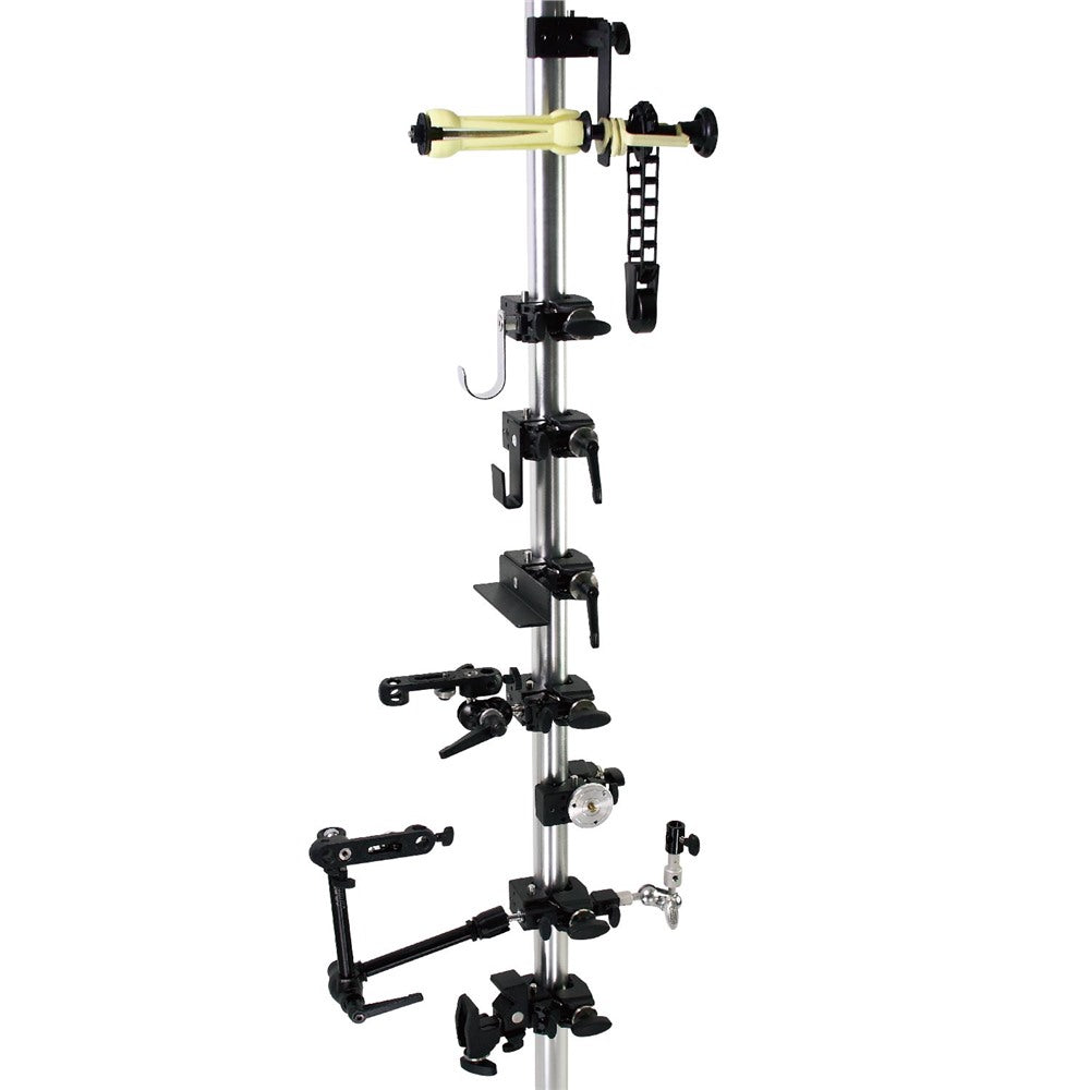 KCP-700B - Super Convi Clamp, Black accessory lineup on stand