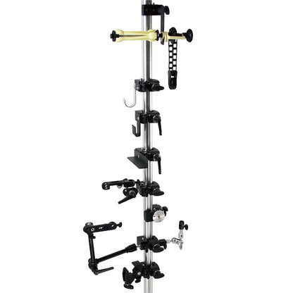 KCP-700B - Super Convi Clamp, Black accessory lineup on stand