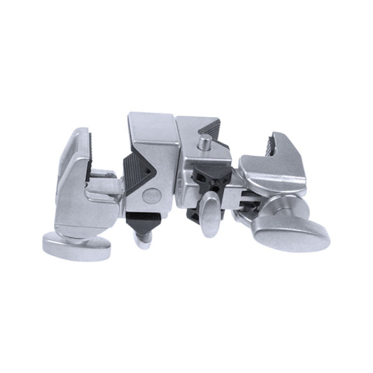 KCP-720 - Double Super Convi Clamp, Silver paired clamp view