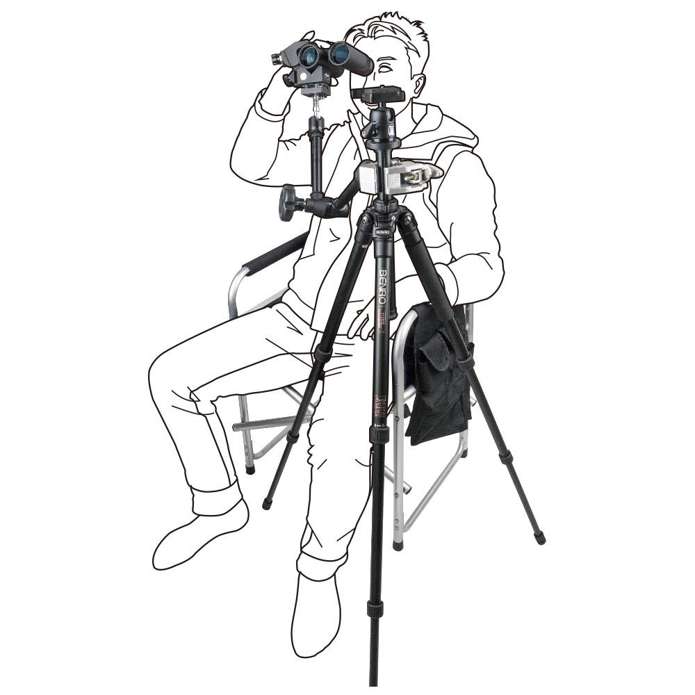 KCP-735 - Binocular Clamp user setup illustration