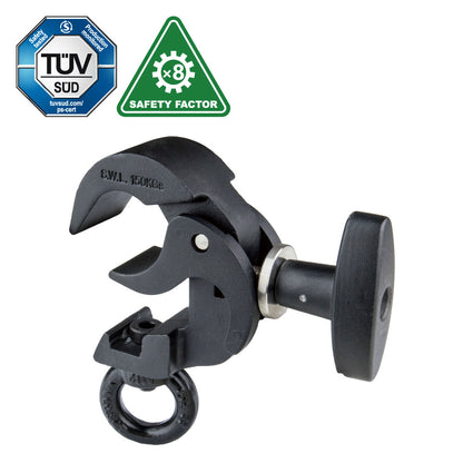 KCP-813B - Arch Eye Ring Opening Coupler, Black