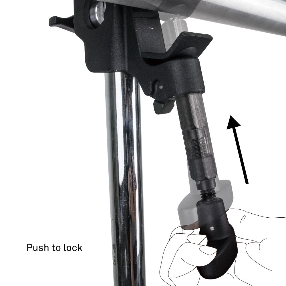 KCP-817 - Quick Action Pipe Clamp push-to-lock diagram