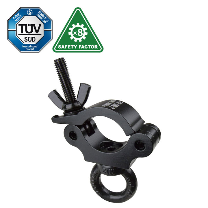 KCP-823B - Slim Type Eye Ring Opening Coupler, Black