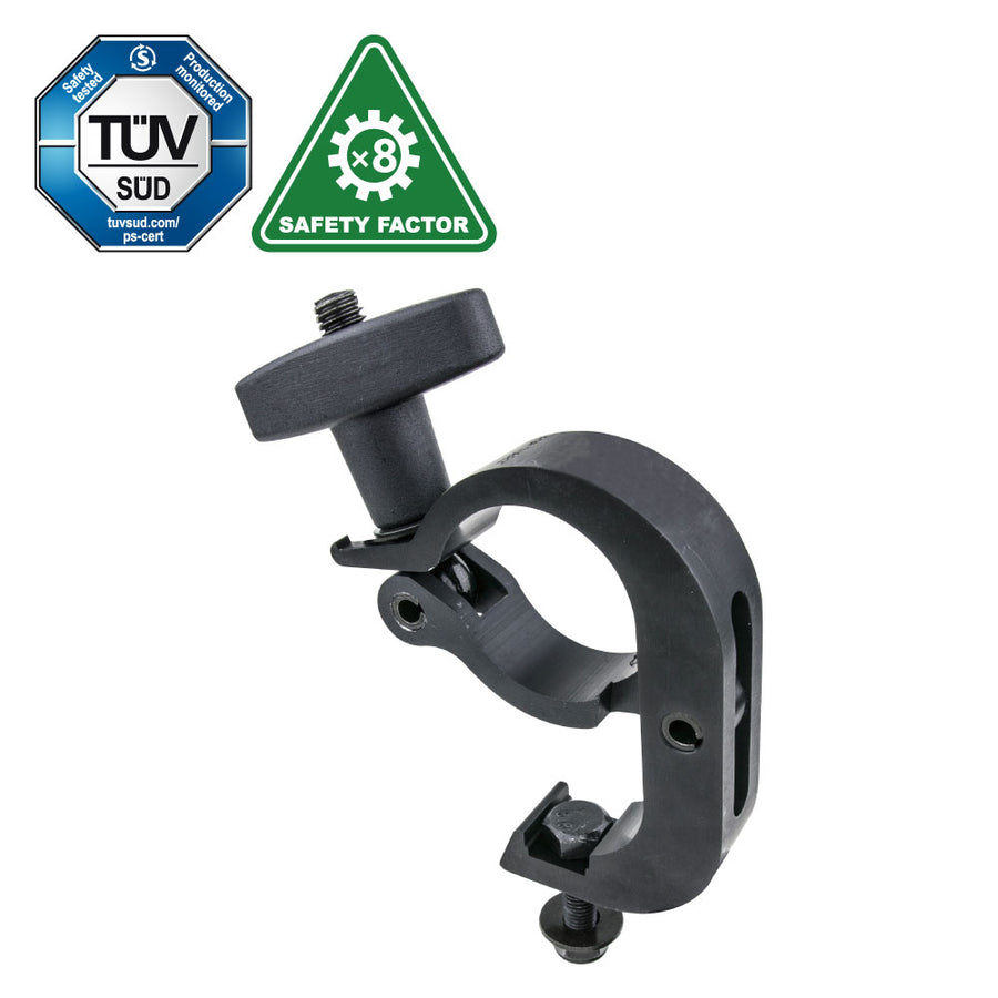 KCP-828B-T - KUPO T-Handle Slim Handcuff Coupler, Black, 100 kg WLL