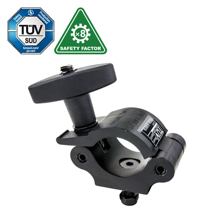 KCP-831B-T - KUPO T-Handle Half Coupler, Black, 500 kg WLL