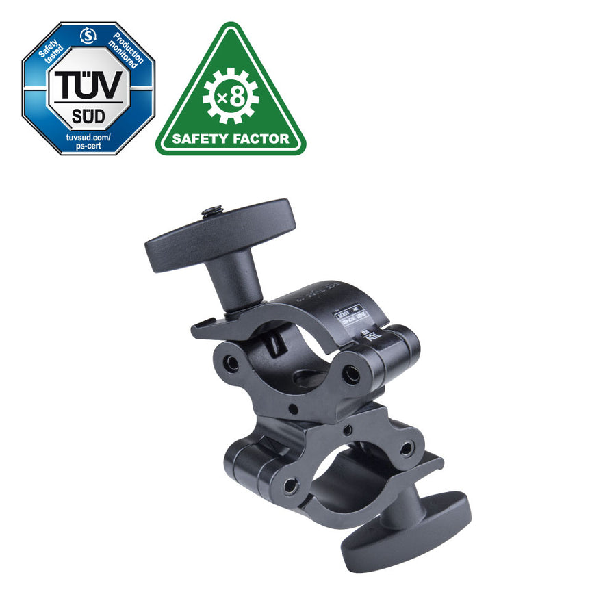 KCP-832B-L - KUPO Swivel Coupler with T-Handle, Black, 300 kg WLL