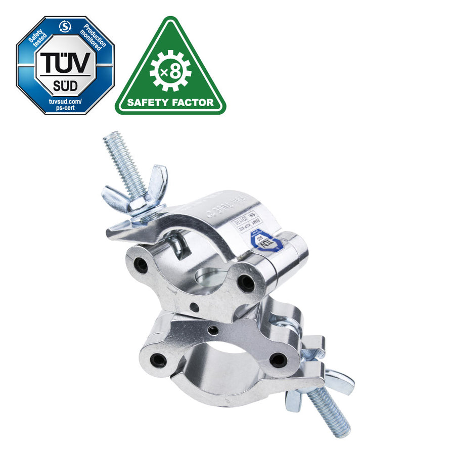 KCP-832 - KUPO Swivel Coupler, Polished, 300 kg WLL