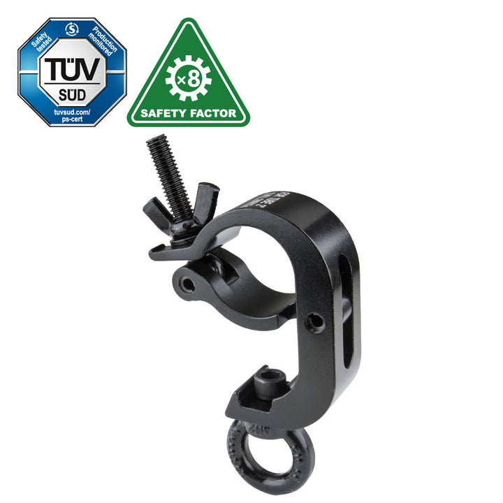 KCP-843B - Handcuff Eye Ring Opening Coupler, Black