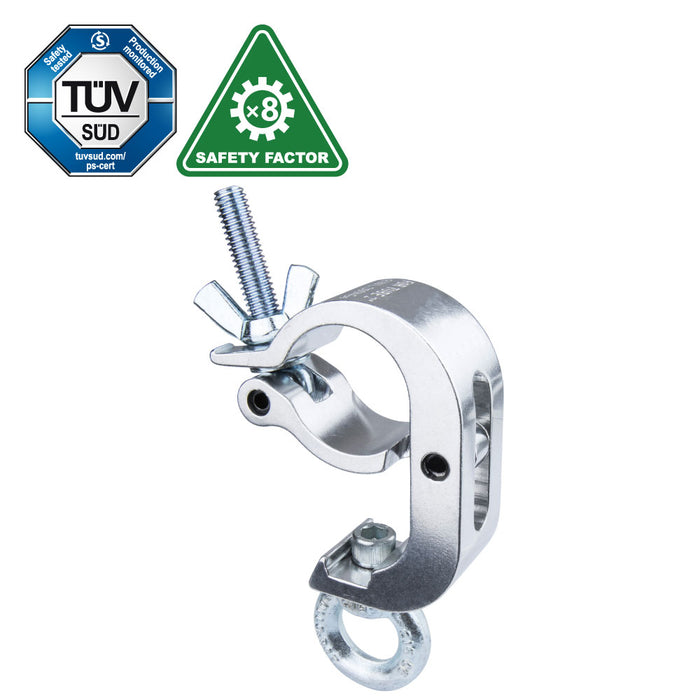 KCP-843 - KUPO Handcuff Eye Ring Opening Coupler, Polished, 200 kg WLL