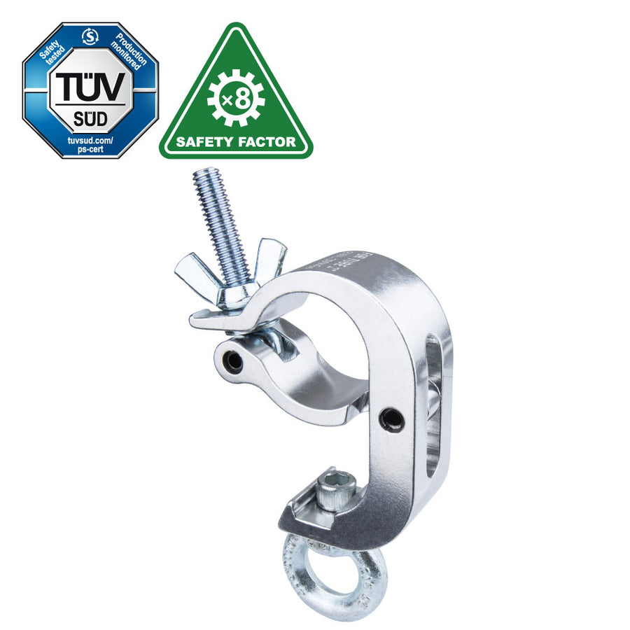 KCP-843 - KUPO Handcuff Eye Ring Opening Coupler, Polished, 200 kg WLL