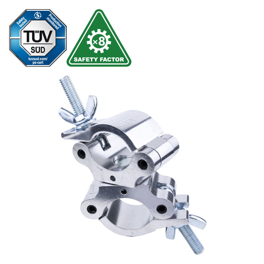 KCP-852 - KUPO Mighty Swivel Coupler, Polished, 250 kg WLL